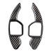 Free Shipping Carbon Style DSG Paddle Shifters Extensions Cover Trim 2pcs For AUDI