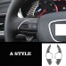 Free Shipping Carbon Style DSG Paddle Shifters Extensions Cover Trim 2pcs For AUDI