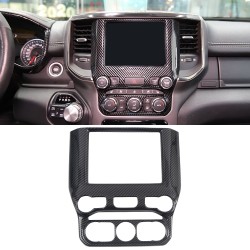 Free Shipping ABS Carbon Style Dashboard Console Navigation Cover Trim for Dodge Ram 1500 2019-2021