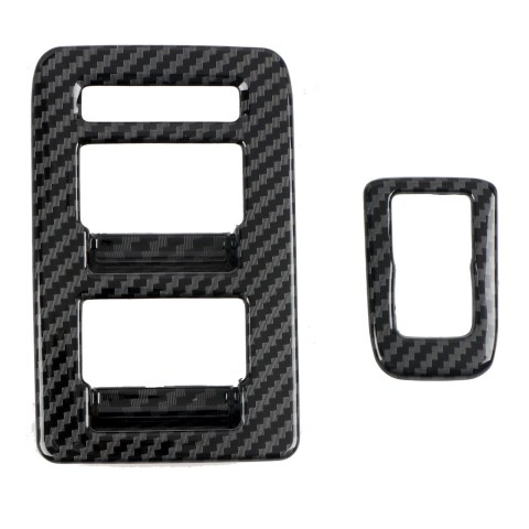 Free Shipping Carbon Style Inner Door Armrest Cover Trim 2pcs For Ford Bronco 2021-2023