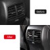 Free Shipping Carbon Style Armrest Rear Console A/C Air Vent Cover Trim Stainless Steel For Ford Bronco Sport 2021-2022