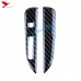 Free Shipping Carbon fiber Interior Gear Shift Panel Stripe Cover Trim 2pcs For Ford Mustang 2015 - 2019