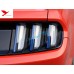 Free Shipping Blue Rear Tail Light Lamp Stripe Cover Trim 6pcs for Ford Mustang 2015 - 2019