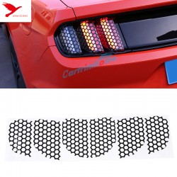 Free Shipping Rear Tail Light Honeycomb Style Stickers Cover Trim for Ford Mustang 2015 - 2019