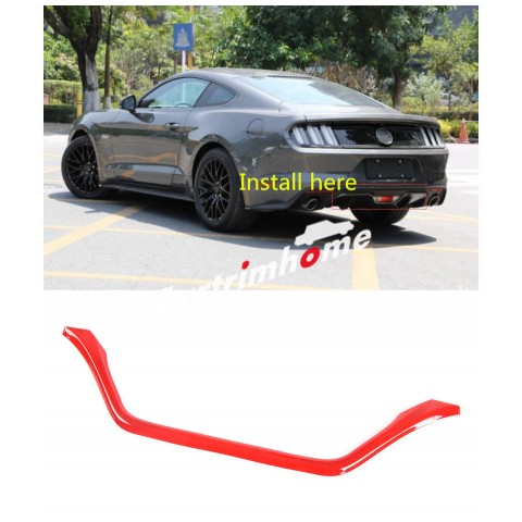 Free Shipping US version! Rear Bumper Bottom Reversing Light Cover Trim 1pcs For Ford Mustang 2015 - 2019