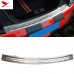 Outer Rear Bumper Protector Sill Plate Trim 1pcs for Ford Mustang 2015-2019