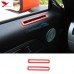 Free Shipping Left Hand Drive! 35pcs red Interior decoration for ford mustang 2015-2019