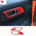 Free Shipping Left Hand Drive! 35pcs red Interior decoration for ford mustang 2015-2019