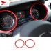 Free Shipping Left Hand Drive! 35pcs red Interior decoration for ford mustang 2015-2019