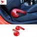 Free Shipping Left Hand Drive! 35pcs red Interior decoration for ford mustang 2015-2019