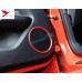 Free Shipping ABS Interior Side Door Speaker Ring Cover Trim 2pcs For Ford Mustang 2015 - 2019