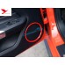 Free Shipping ABS Interior Side Door Speaker Ring Cover Trim 2pcs For Ford Mustang 2015 - 2019