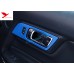 ABS Inner Interior Door Handle Bowl Cover Trim 2pcs For Ford Mustang 2015 - 2019