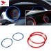 Free Shipping ABS Interior Dashboard Meter Ring Cover Trim 2pcs For Ford Mustang 2015 - 2019