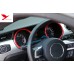 Free Shipping ABS Interior Dashboard Meter Ring Cover Trim 2pcs For Ford Mustang 2015 - 2019