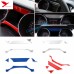 Free Shipping ABS Interior Dashboard Meter Stripe Cover Trim 4pcs For Ford Mustang 2015 - 2019