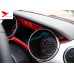 Free Shipping ABS Interior Dashboard Meter Stripe Cover Trim 4pcs For Ford Mustang 2015 - 2019