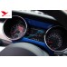 Free Shipping ABS Interior Dashboard Meter Stripe Cover Trim 4pcs For Ford Mustang 2015 - 2019