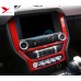 Free Shipping Interior Dashboard Navigation Panel Cover Trim 1pcs For Ford Mustang 2015 - 2019