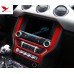 Free Shipping Interior Dashboard Navigation Panel Cover Trim 1pcs For Ford Mustang 2015 - 2019