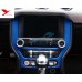 Free Shipping Interior Dashboard Navigation Panel Cover Trim 1pcs For Ford Mustang 2015 - 2019