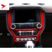 Free Shipping Interior Dashboard Navigation Panel Cover Trim 1pcs For Ford Mustang 2015 - 2019