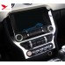 Free Shipping Interior Dashboard Navigation Panel Cover Trim 1pcs For Ford Mustang 2015 - 2019