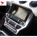 Free Shipping Interior Dashboard Navigation Panel Cover Trim 1pcs For Ford Mustang 2015 - 2019