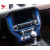 Free Shipping Interior Dashboard Navigation Panel Cover Trim 1pcs For Ford Mustang 2015 - 2019