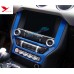 Free Shipping Interior Dashboard Navigation Panel Cover Trim 1pcs For Ford Mustang 2015 - 2019