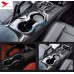 Free Shipping Carbon fiber Water cup frame panel Cover for Ford Mustang 2015-2019