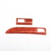 Free Shipping ABS Red Wood Grain Decoration Accessories Car Interior Gear Cover Trims For Honda Accord 9Th 2013-2015