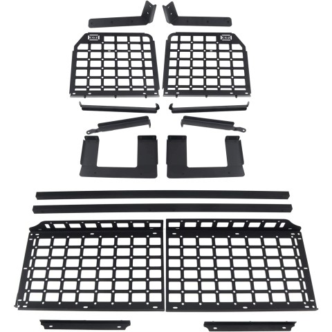 Free Shipping Black Style Storage Panel Shelf Middle Shelf Kit For Jeep Wrangler (JL) 4dr 2018-2022 (NOT Fit with Subwoofer)