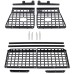 Free Shipping Black Style Side Hanging Boards / Middle Shelf Kit For Toyota Land Cruiser LC80 1998-2005