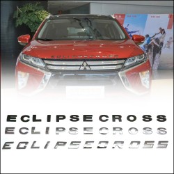 Free Shipping Car 3D Letters Hood Emblem Logo Badge Car Stickers Styling For Mitsubishi Eclipse cross 2017 2018 2019