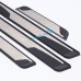 Free Shipping Plastic Outer Door Sill Scuff Plate Cover Trim 4pcs For Peugeot 3008 Access / Active / Allure / GT 2016 2017 2018