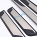 Free Shipping Plastic Outer Door Sill Scuff Plate Cover Trim 4pcs For Peugeot 3008 Access / Active / Allure / GT 2016 2017 2018