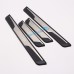 Free Shipping Plastic Outer Door Sill Scuff Plate Cover Trim 4pcs For Peugeot 3008 Access / Active / Allure / GT 2016 2017 2018