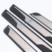 Free Shipping Plastic Outer Door Sill Scuff Plate Cover Trim 4pcs For Peugeot 3008 Access / Active / Allure / GT 2016 2017 2018