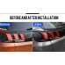 Free Shipping Rear Tail Light Honeycomb Style Stickers Cover Trim For Peugeot 3008 Access / Active / Allure / GT 2016 2017 2018