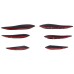 Free Shipping Front Bumper Fog Light Side Strip Cover Molding Trim ABS Carbon Style 6pcs For Subaru WRX STI 2015-2021 