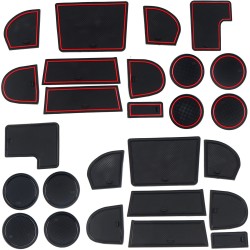 Free Shipping Water Cup Holder Mat Center Console Glove Storage Box Cushion Non-Slip Pad 13pcs For Subaru WRX STI 2015-2021