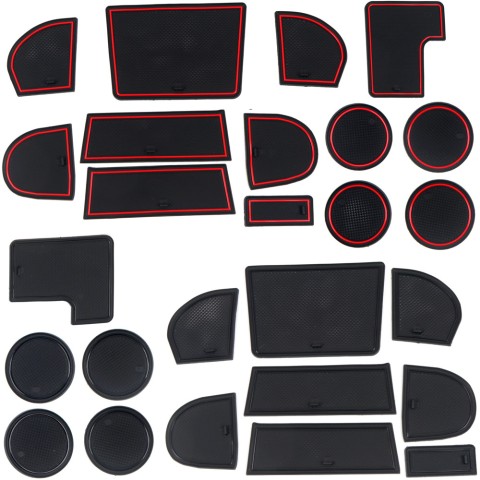 Free Shipping Water Cup Holder Mat Center Console Glove Storage Box Cushion Non-Slip Pad 13pcs For Subaru WRX STI 2015-2021