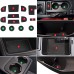 Free Shipping Water Cup Holder Mat Center Console Glove Storage Box Cushion Non-Slip Pad 13pcs For Subaru WRX STI 2015-2021