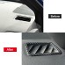 Free Shipping ABS Carbon Style Dashboard Console Upper A/C Air Vent Cover Trim 2pcs For Subaru WRX STi 2015-2021