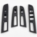 Free Shipping ABS Carbon Style Interior Window Switch Regular Cover Trim 4pcs For Subaru WRX STi 2015-2021