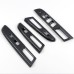 Free Shipping ABS Carbon Style Interior Window Switch Regular Cover Trim 4pcs For Subaru WRX STi 2015-2021