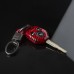 Free shipping Carbon Fiber Car Key Holder Cover Case Shell Chain For Subaru WRX STI 2015-2021