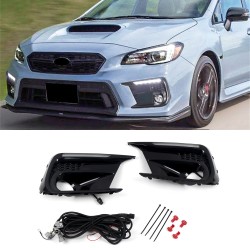 Free Shipping LED Driving Front Fog Light DRL Daytime Running Lights Lamp Kits Replacements For Subaru WRX Limited 2018-2021