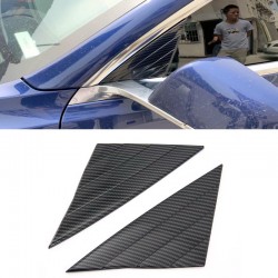 Free Shipping Carbon Style Front Triangle Decoration Cover Trim For Tesla Model 3 2018-2022